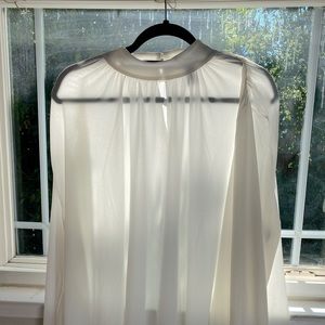 White blouse great with jeans